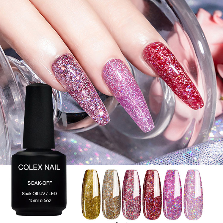 15 ml Home DIY Glitter Gel Polish