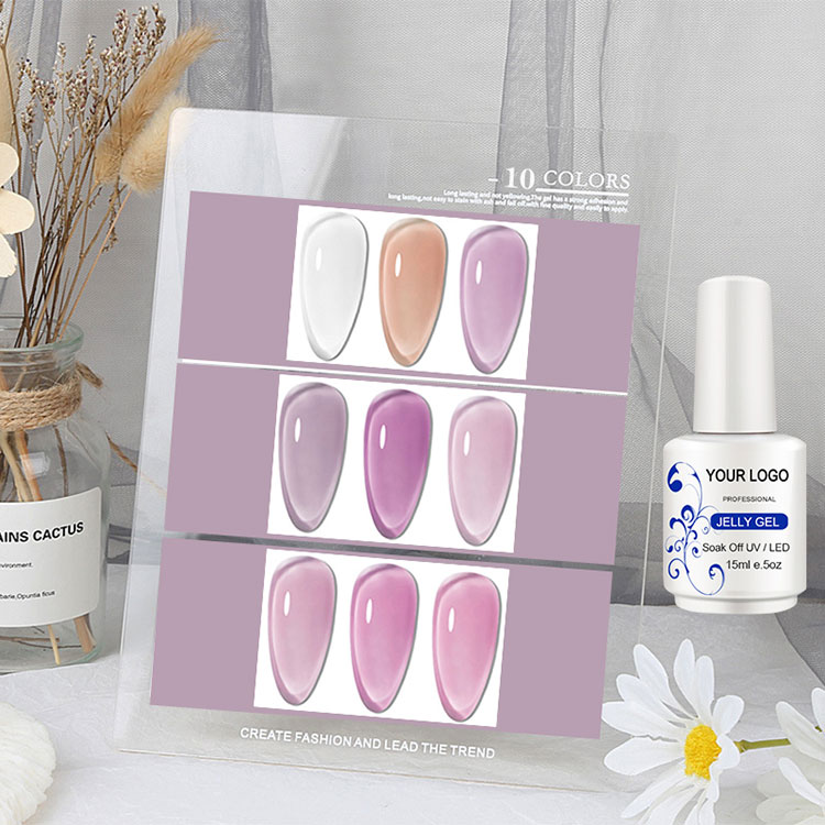 15 ml is genom rosa vit gelé nagelgelpolska