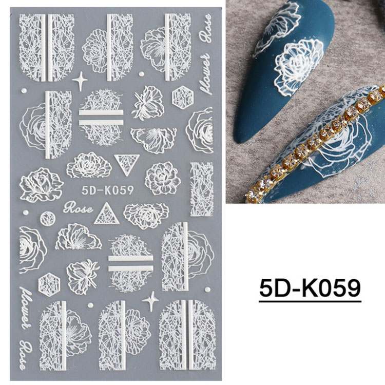 5d Stereoskopiska präglade blommor