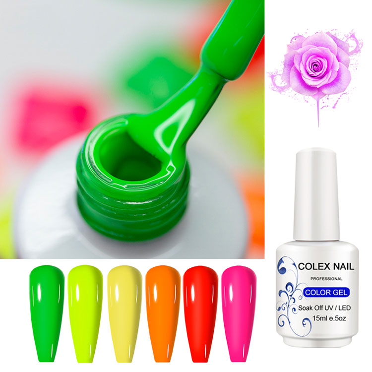 80 färger 15 ml ren gel nagellack