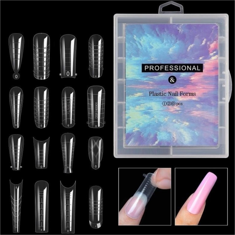 Akryl Nail Art Form Konstgjorda nageltips