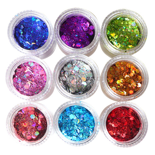 Dekorativa Nagel Akryl Glitter Powder För Naglar tillbehör