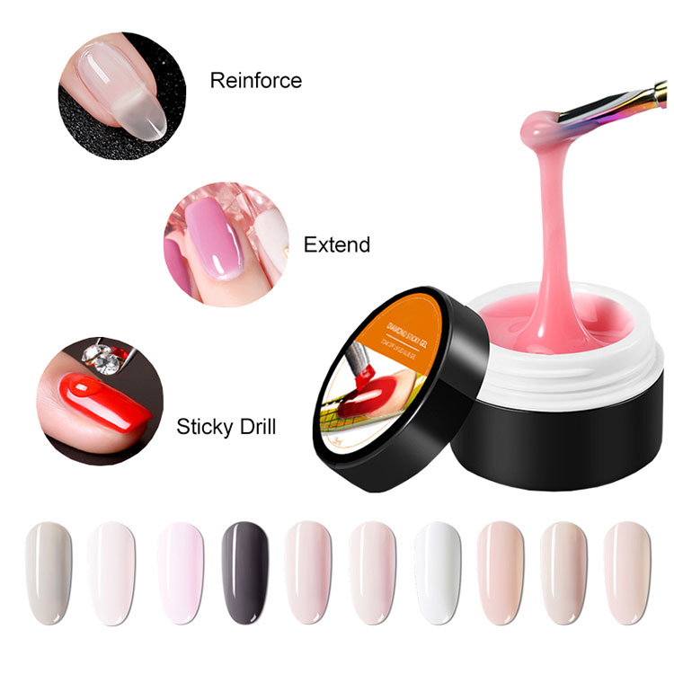 Lättfärgad Högglänsande Solid Extension Gel Polish