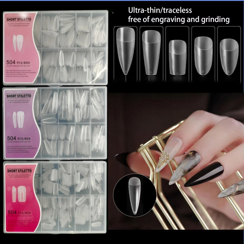 Halvmatta nageltips