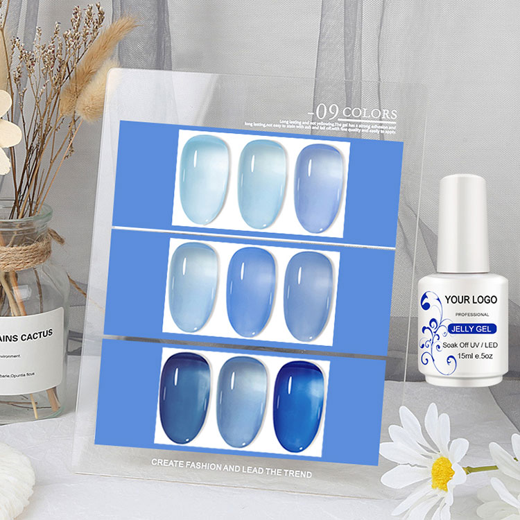 Naturlig färgis gelé gel nagel