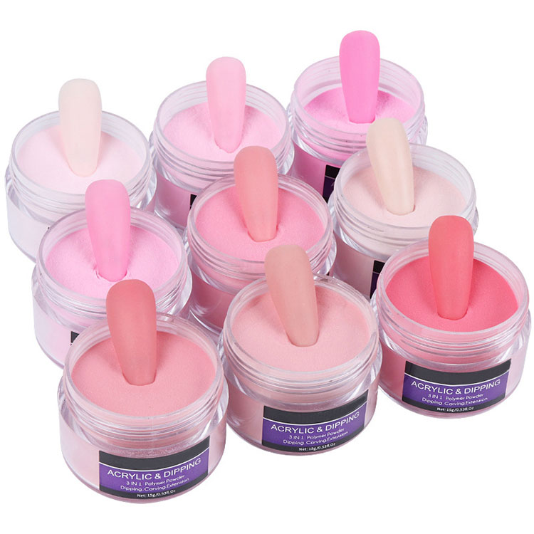 Pink Clear Dipping Powder Nagel Akrylpulver