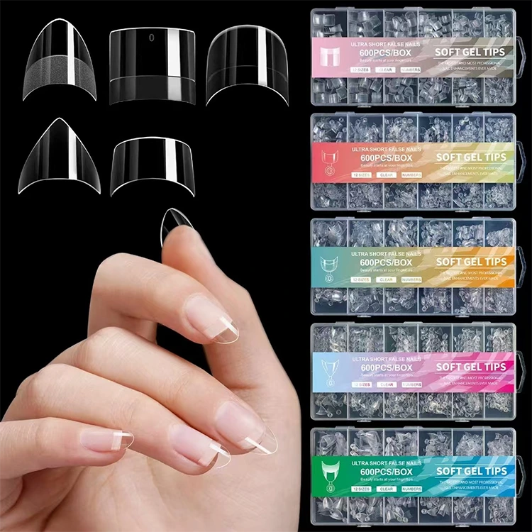 Ultra Short Soft Gel Tips - 600st